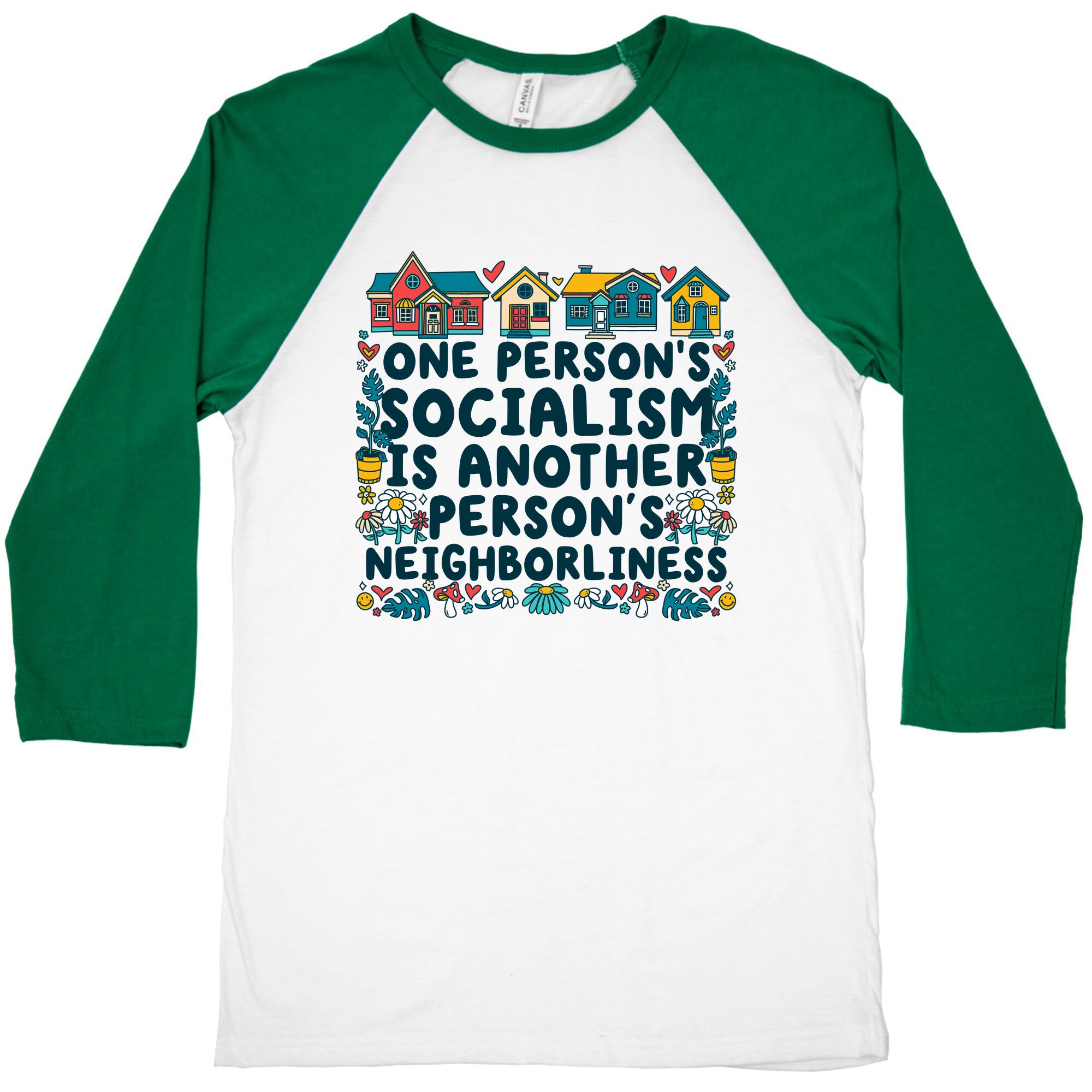 One Persons Socialism is Another Persons Neighborliness Tim Walz Baseball Tee